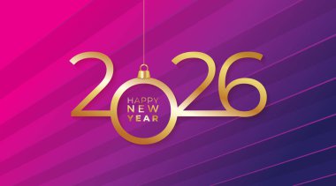 2026 Mutlu Yıllar Geçmiş Tasarımı. Tebrik kartı, Banner, Poster. Vektör İllüstrasyonu. hisse illüstrasyonu