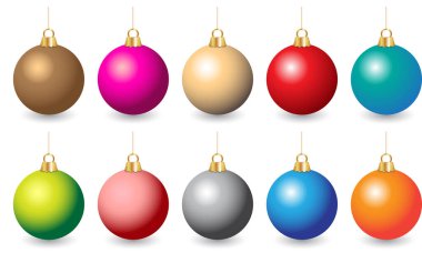 Mutlu Noeller, asılı duran toplar süslemeleri, Banner 'ın internet sitesi reklamı için kırmızı klasik Noel baloları. Sancak web sitesi selamları.