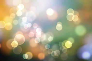 Bokeh soyut ışık arkaplanı. Yeni yıl arifesi ve mutlu saat için arka planda altın ışık.