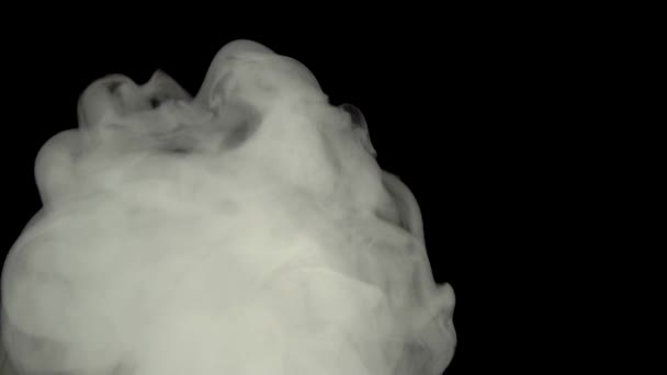 化学煙の雲 化学反応剤の光沢のある圧延毒ガス雲 運動中の毒素や毒性物質 沸騰は気体物質の泡です — ストック動画