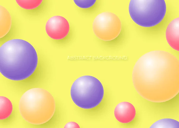 Abstract Background Colorful Multicolored Spheres Vector Illustration — Stock Vector