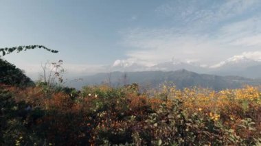 Himalayalar 'ın Panoraması. Nepal,