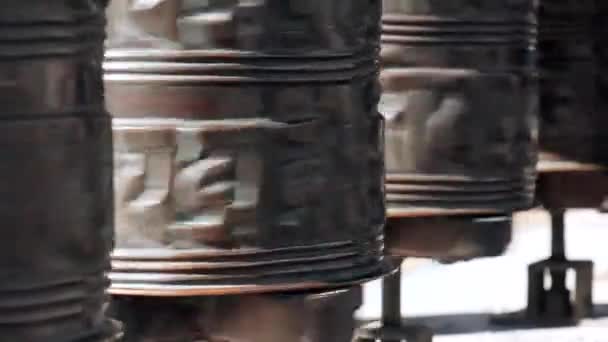 Gran estatua de Buda en Nepal — Vídeo de stock