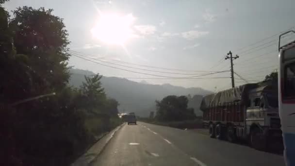 Traffico Nepal per le strade — Video Stock