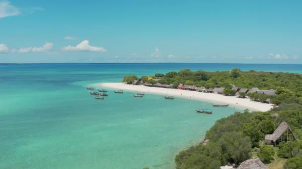 Vista aérea de las islas de Tanzania — Vídeos de Stock