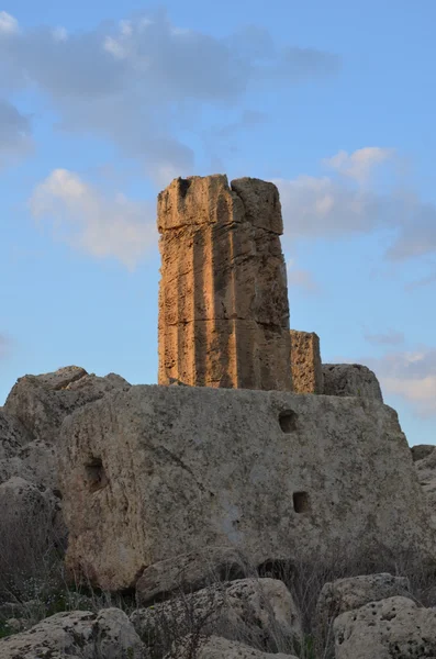 Sicilya selinunte, arkeolojik alanına — Stok fotoğraf