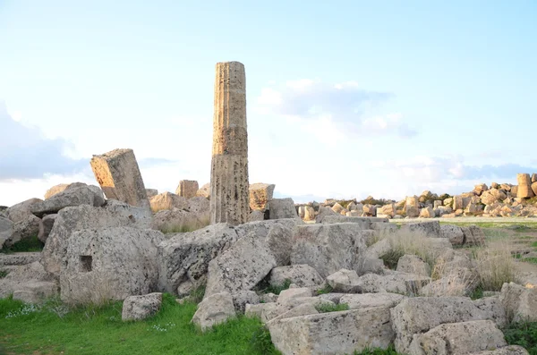 Archeologická oblast selinunte na Sicílii — Stock fotografie