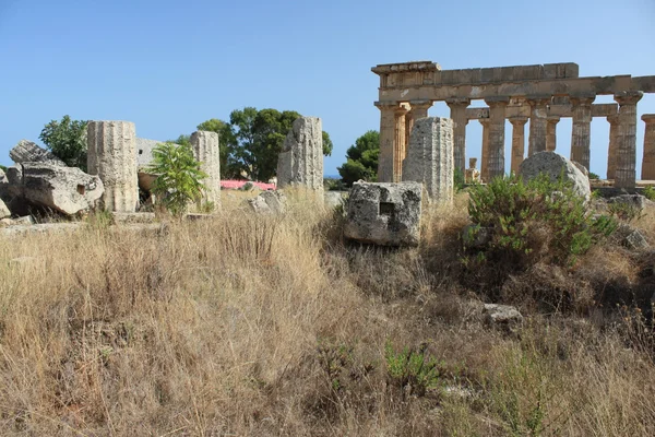 Archeologická oblast selinunte na Sicílii — Stock fotografie