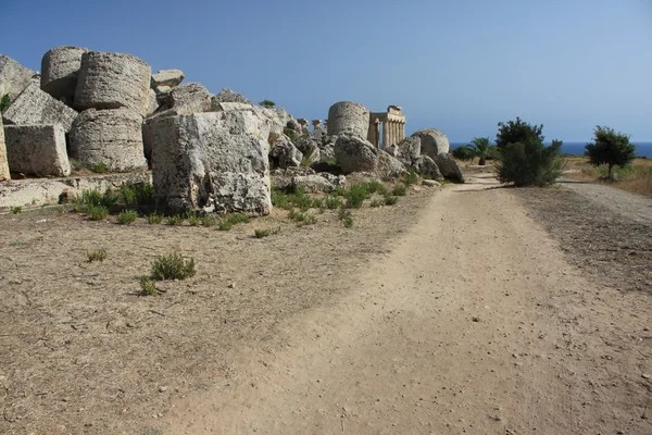 Archeologická oblast selinunte na Sicílii — Stock fotografie