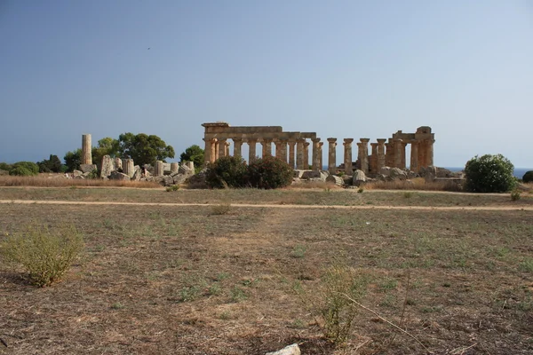 Sicilya selinunte, arkeolojik alanına — Stok fotoğraf