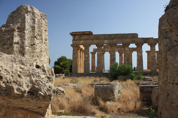 Area archeologica di Selinunte in Sicilia — Foto Stock