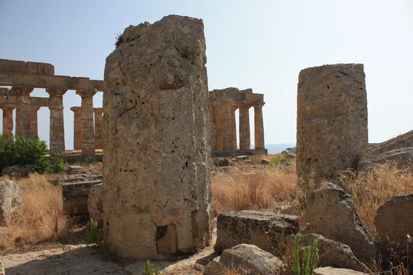 Archeologická oblast selinunte na Sicílii — Stock fotografie