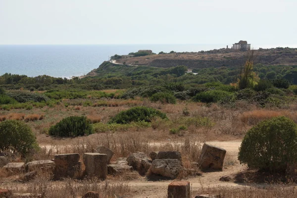 Área arqueológica de Selinunte, na Sicília — Fotografia de Stock