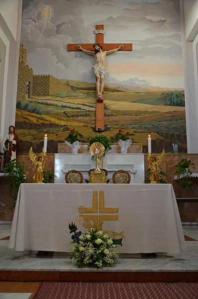 Interior de la catedral contemporánea — Foto de Stock