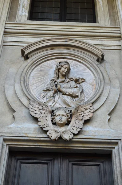 Interiören Den Katolska Katedralen Saint John Baptist Turin Där Svepningen — Stockfoto