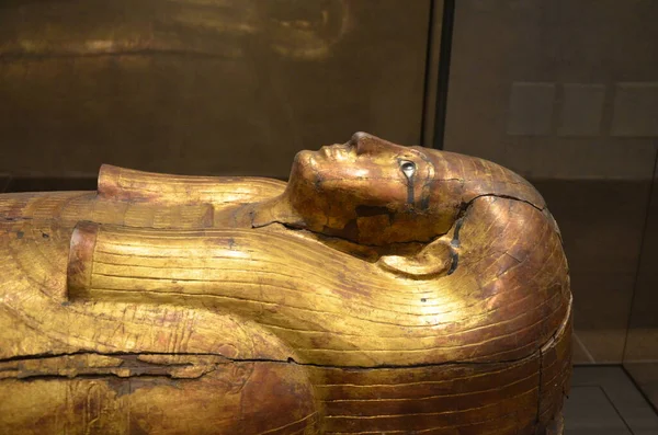 Ausstellung Von Mumien Artefakten Und Ägyptischen Funden Ägyptischen Museum Von — Stockfoto