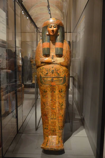 Exhibition Mummies Artifacts Egyptian Finds Egyptian Museum Turin — Stock Photo, Image