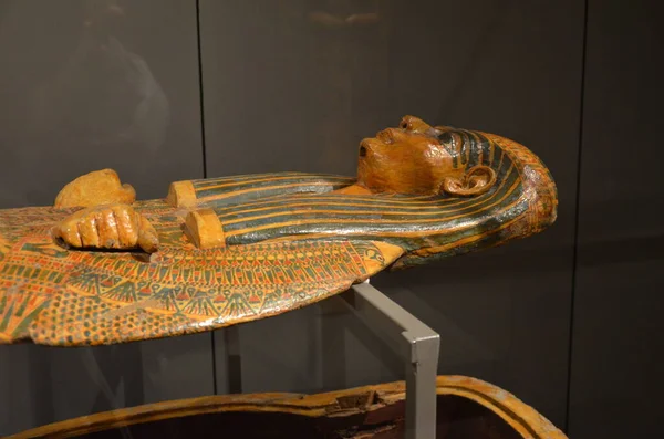 Utstilling Mumier Gjenstander Egyptiske Funn Ved Det Egyptiske Museet Torino – stockfoto