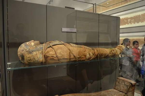 Mostra Mummie Manufatti Reperti Egizi Museo Egizio Torino — Foto Stock