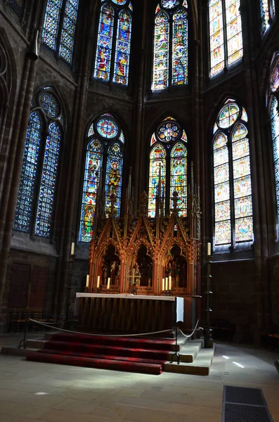 Vista Interior Igreja Elisabeth Marburg — Fotografia de Stock