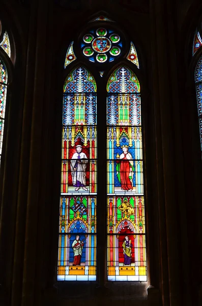 Εσωτερική Άποψη Της Εκκλησίας Της Ελισάβετ Στο Μάρμπουργκ — Φωτογραφία Αρχείου