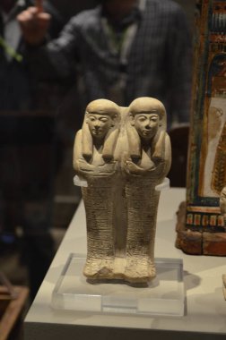 Mısır Torino Müzesi 'nde mumyalar, eserler ve Mısır bulguları sergileniyor.