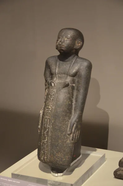 Exposição Múmias Artefatos Achados Egípcios Museu Egípcio Turim — Fotografia de Stock