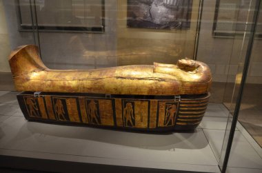 Mısır Torino Müzesi 'nde mumyalar, eserler ve Mısır bulguları sergileniyor.