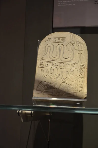 Exposición Momias Artefactos Hallazgos Egipcios Museo Egipcio Turín — Foto de Stock