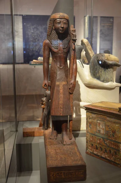 Tentoonstelling Van Mummies Artefacten Egyptische Vondsten Het Egyptisch Museum Van — Stockfoto