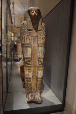 Mısır Torino Müzesi 'nde mumyalar, eserler ve Mısır bulguları sergileniyor.