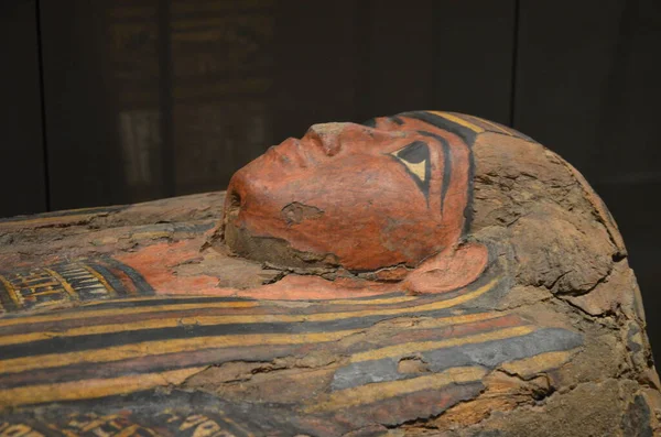 Mostra Mummie Manufatti Reperti Egizi Museo Egizio Torino — Foto Stock