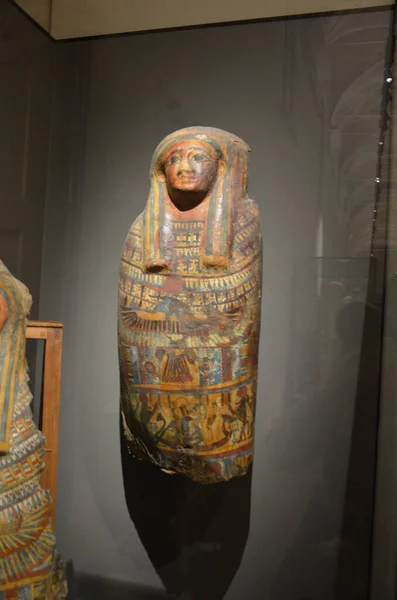 Mostra Mummie Manufatti Reperti Egizi Museo Egizio Torino — Foto Stock