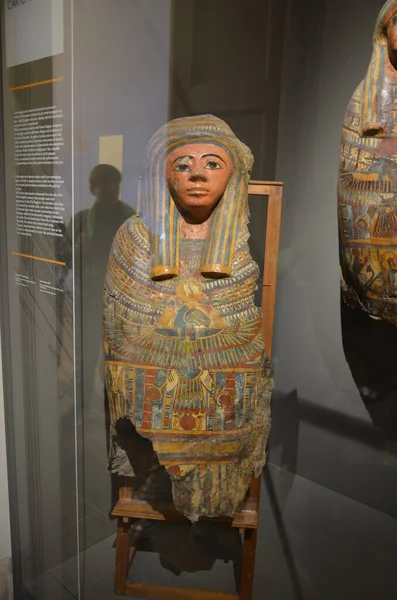 Tentoonstelling Van Mummies Artefacten Egyptische Vondsten Het Egyptisch Museum Van — Stockfoto