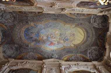 İtalya 'nın görkemli Torino Kraliyet Sarayı' nın içi.