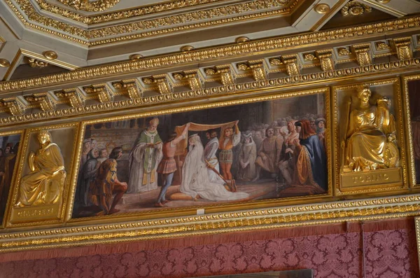 Das Innere Des Prachtvollen Königspalastes Von Turin Italien — Stockfoto