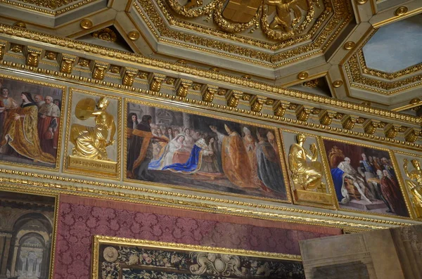 Interiören Det Magnifika Kungliga Slottet Turin Italien — Stockfoto