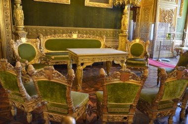 İtalya 'nın görkemli Torino Kraliyet Sarayı' nın içi.