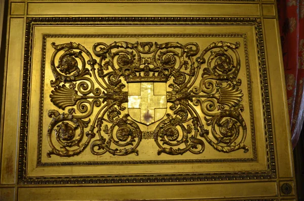Interior Del Magnífico Palacio Real Turín Italia — Foto de Stock