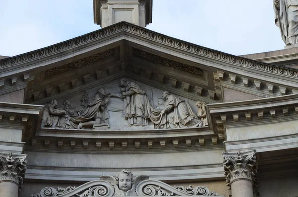 Two Similar Churches San Carlo Square Turin — Stock Photo, Image