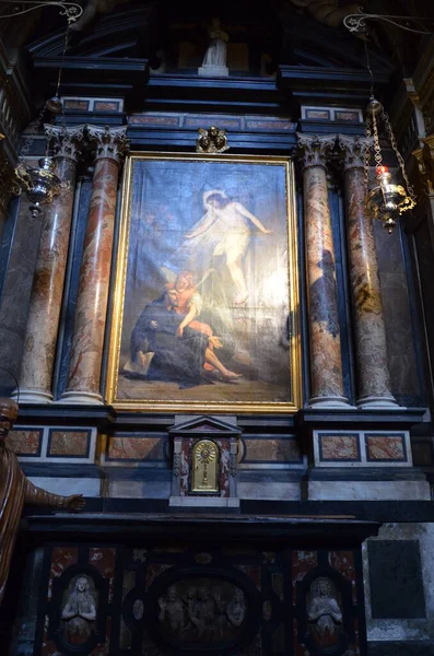 Het Schip Van Barokke Kerk Chiesa San Carlo Borromeo Turijn — Stockfoto