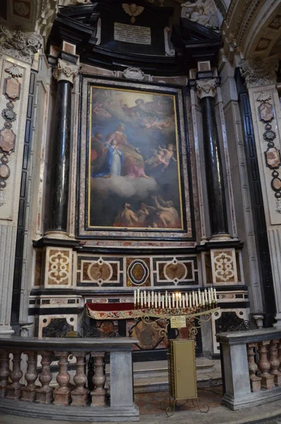 Nave Igreja Barroca Chiesa San Carlo Borromeo Turim — Fotografia de Stock