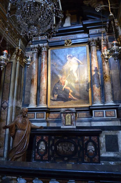 Nave Igreja Barroca Chiesa San Carlo Borromeo Turim — Fotografia de Stock