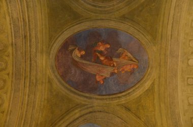 Aziz kraliyet kilisesi. Wawrzyniec Torino 'da, iç mekanda.