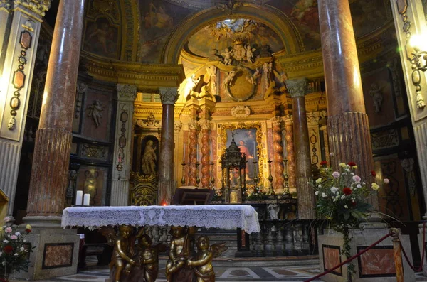 Chiesa Reale Santa Wawrzyniec Torino Interno — Foto Stock