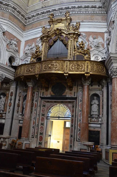 Kungliga Kyrkan Saint Wawrzyniec Turin Interiör — Stockfoto