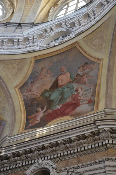 Den Kongelige Kirken Saint Wawrzyniec Torino Innvendig – stockfoto
