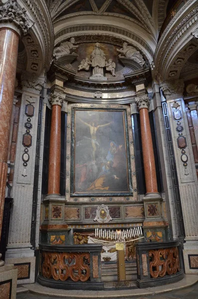 Kungliga Kyrkan Saint Wawrzyniec Turin Interiör — Stockfoto