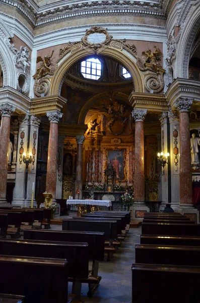 Iglesia Real Santo Wawrzyniec Turín Interior —  Fotos de Stock