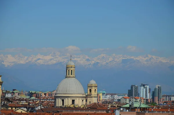 Vecchia Architettura Torino Panorama Italia — Foto Stock